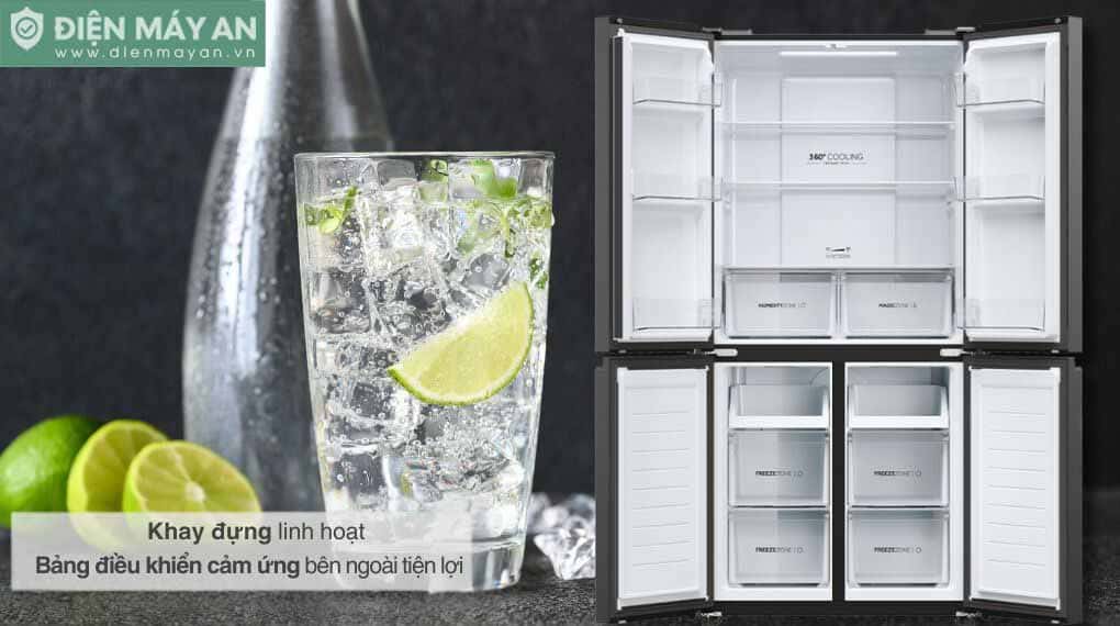 Tủ lạnh Aqua Inverter 469 lít AQR-M532XA(CBC)